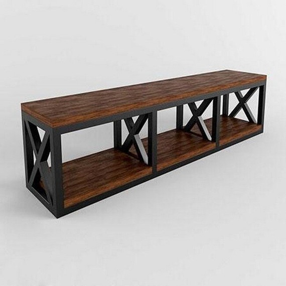 Стол консольный в стиле лофт GES-391